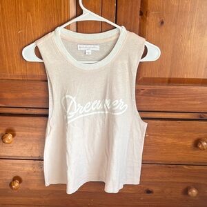 Spiritual Gangster small nwot Dreamers Women's Off-White Muscle Tee